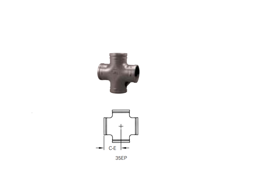 35EP EP Cross
Extra Heavy Cut Grooved Fittings