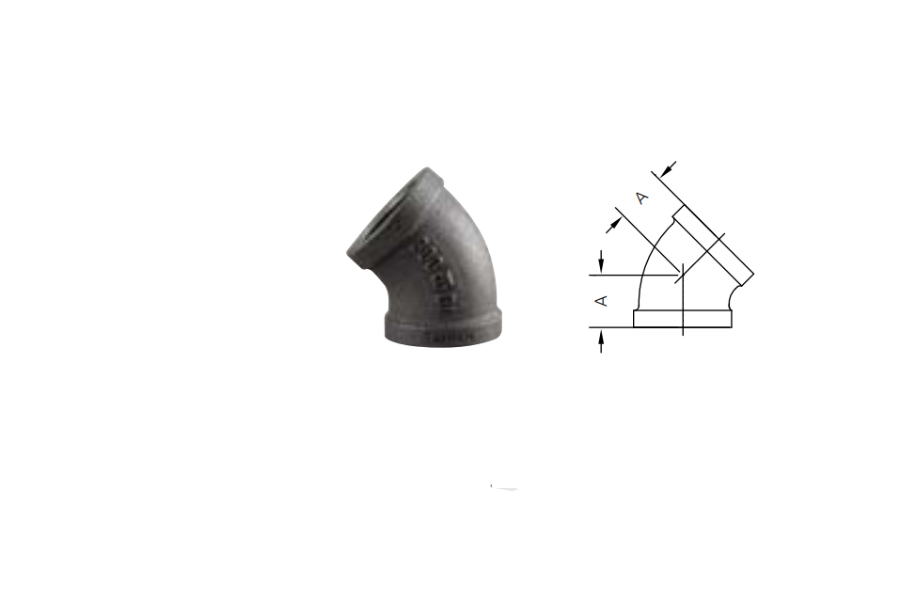 813 45° Elbow
Threaded Fittings