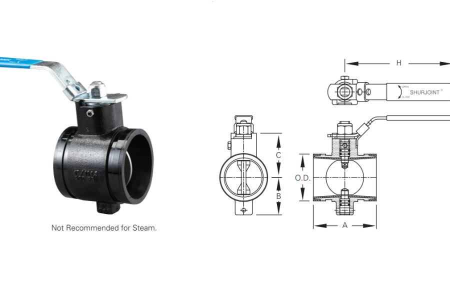 SJ-2000 Low-Profile Butterfly Valve
Conform to MSS SP-67