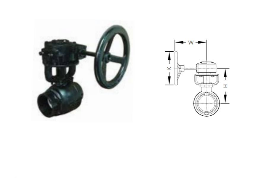 SJ-500W Ball Valve with Gear Operator
ISO 5211 Mounting Pad
